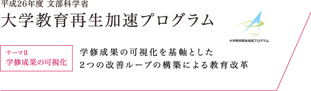 大学教育再生加速プログラム