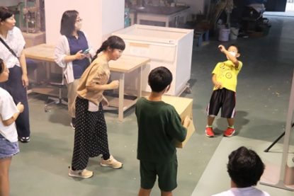 地元小学生が親子で防災について学びました